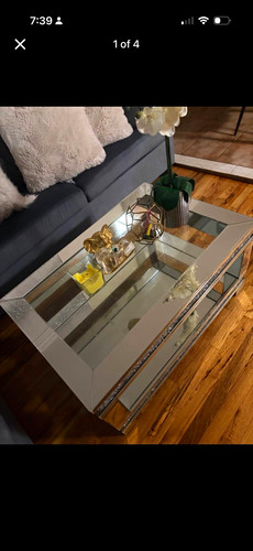 Rectangular mirrored glass - mirrored,
