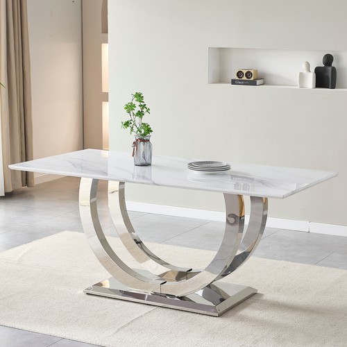 Rectangular dining table - rectangular,
