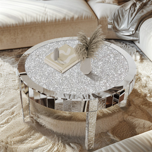 Mirrored coffee table - mirrored,