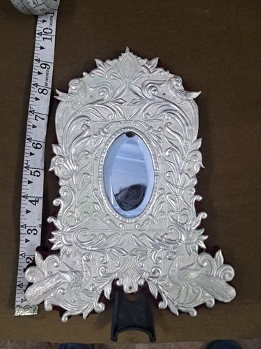 Copper silver plated table - copper,