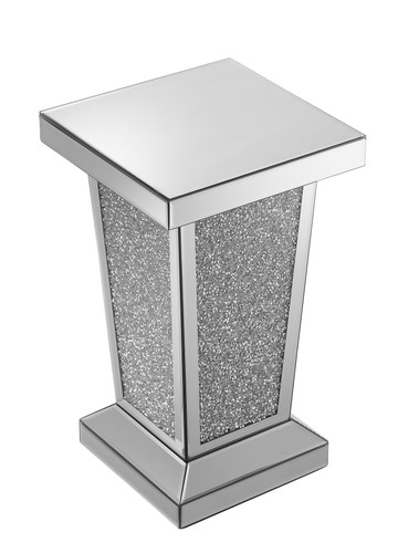 Silver mirrored end - 23"h,