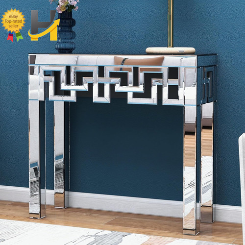 Silver console table - console, with